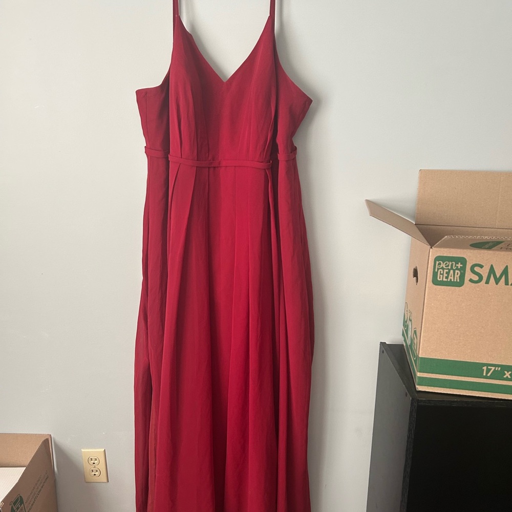 Azazie Red Bridesmaid Dress